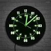 ساعات الحائط الحديثة LED تغيير اللون الفاتح Noctilucentwall Clock الأرقام العربية ديكور المنزل مناسبة للبنين والبنات غرفة نوم غرفة نوم