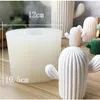 Przy 3d Meat Cactus Plant Plaster Mold Home Decoration Decorative Candles Mobs Mold Gusulent Cactus Candle Forms樹脂粘土型210309S