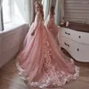 Платья для девочек, великолепное тюлевое кружевное платье принцессы с цветочным принтом, Свадебная вечеринка, выпускной, подарок на день рождения для первого причастия