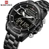 Naviforce Mens Watches Top Luxury Brand Men Sport Watch Men'sQuartz LED Digital Clock Man Waterproof Army Military Wrist WAT301C