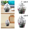 Vase Ceramic Ginger Jar Chinese Porcelain Temple Storage Vase Vase 300ml Living Room Party Decorの装飾用