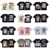 Hellstar 24ss designer heren- en dames-T-shirts hiphoptrend Hellstar-serie T-shirt losse voor- en achterkant grote print Amerikaans modemerk paar T-shirt met korte mouwen