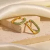 Orecchini a lobo Offerta speciale Placcato in oro 18 carati Gioielli di moda geometrici di alta qualità in acciaio inossidabile per donna