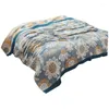 Koce nordycka koca słonecznika rzut bawełniany ręcznik gazy oddychający letnia chłodna sofa sofa podwójna miękka dla łóżek łóżka