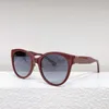 Designers Classic Sunglasses Acetate Fiber Round 0438 Womens High end Sunglasses Latest Popular Versatile Light Color Decorative Mirror