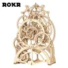 Robotime ROKR DIY 3D Wooden Puzzle Mechanical Gear Drive Model Building Kit Toys Gift for Children Adult Teens 240122