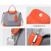 Unisex Nylon Custom Waterproof Gym Sports Storage Duffel Bags Women's Tote Travel Duffle Bag with Leather Handle