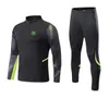 VFL Wolfsburg Men's and Children's Leisure Sports Suits Outdoor Long-Semi-zipper Training Clords Sportsカジュアルコートサイズ4xS-2xl