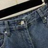 Designer Jeans 2024 Neue Frühling Sommer Mode Flare Getäfelten Marke Gleichen Stil Hosen Luxus frauen Kleidung 0128-11