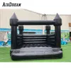 Partihandelse Commercial Use Wedding Castle Black Bounce House Uppblåsbart studshus Prefabricated House for Ceremony Part