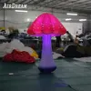 wholesale Realistic Inflatable Mushroom with Led Lights 2 Meters High Party Stage Lifelike Mushrooms Props Decorative Toys with