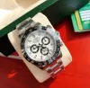 Avec boîte d'origine luxe haut automatique hommes montres panda cadran céramique lunette chronographe 116500 montre pour hommes