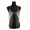 Riemen Body Chain Sieraden voor dames Strandkostuum Bling Sexy Metaal-BH Kwastjes Top-Bh-ondergoed-Bikini-BH Party-Decor