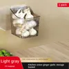 Kitchen Storage 1/2/4PCS Wall-mounted Box Can Drain Bathroom Basket Rack Vegetables Ginger Garlic Drawer For Toothpaste And