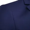 1 Set Mannen Blazer Broek Effen Kleur Lange Mouw Slim Fit Kraag Temperament Een Knop Zakken Pak Set Mannen kleding 240124