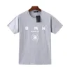 BRM-007 2024 NOUVEAU Hommes Femmes Lettre Imprimer T-shirts Noir Créateur De Mode T-shirt D'été De Haute Qualité Top À Manches Courtes Taille M-XXL Plus de choix de couleurs B almain