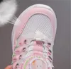2024 frühjahr Neue kinder Sport Schuhe Mischfarben Weiche Pu Leder + Mesh Atmungsaktive Schuhe Jungen und Mädchen Casual Schuhe flut