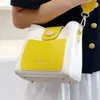 Sacos de noite 2024 amarelo pequenas bolsas para mulheres macio pu couro quadrado aba senhoras delicada bolsa de ombro elegante feminino mini crossbody sacos