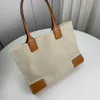 Mode draagtas designer tas 10A nieuwe canvas schoudertas met grote capaciteit met patchwork lederen handtas nieuwe luxe merk mode boodschappentas Klassieke top handtas