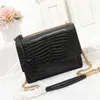 Crocodile pattern shoulder bag Woman Messenger bags Vintage Ladies Crossbody handbag Female Tote sunset red gray black pink size 2237G