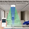 Controllo domestico intelligente Tuya WiFi / Zigbee Rilevatore di presenza umana Sensore PIR corporeo Radar Sensori di movimento a microonde