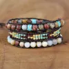 Bracelets 2020 Unique high quality glass beads Weaving Wrap Bracelets Wholesale Handmade Beads Bohemia bracelet Boho lovers Jewelry gift