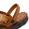 Sandálias masculinas de verão, chinelos peep-toe de dupla utilização para praia, antiderrapantes, sapatos masculinos 240119 GAI 98674 s