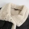 Женские куртки, осенне-зимняя женская модная повседневная свободная универсальная куртка на молнии из искусственной кожи, женское пальто
