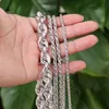 Necklace Lobster Clasp Rope Chain Sterling Sier For Men Women 3Mm 4Mm 5Mm 12Mm Hiphop Chokers Necklaces Cn;Gun