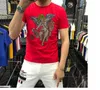 S-6XL anime camiseta masculina algodão gráfico strass de alta qualidade moda verão quente broca camisetas streetwear roupas masculinas