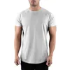 Herr t-shirts vanlig gym t-shirt män sommar fitness kläder o-hals kort hylsa t shirt bomull smälta fit tshirt bodybuilding workout tees topps