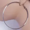 8/10mm grandes boucles d'oreilles circulaires en argent adaptées aux femmes rondes grandes boucles d'oreilles circulaires anneaux de fête club bijoux cadeaux 240129