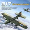 CSOC RemoteControlled Aircraft With Light B17 B16 F22 DropResistant Fixing Glider Foam RC Airplane Planes 240118