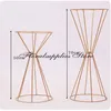 Party Decoration 10PCS LOT Gold Flower Stand 50 70cm Height Metal Road Lead Wedding Centerpiece Flowers Vases For Event Home257E