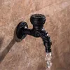 Bathroom Sink Faucets 1PC Black Brass Bibcock Wall Mount Water Faucet Accessories Outdoor Garden Taps Decorative Laundry Tap Cock G1/2'