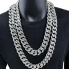 Hip hop men's Cuban chain domineering gold necklace jewelry exaggerated diamond inlay trendy internet celebrity props