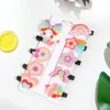 Accessori per capelli 10 pezzi graziosi fermagli per gelato per neonate farfalla arcobaleno forcine copricapo fasce per bambini mollette
