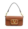 Luxus Marke Designer Kette Schulter Taschen Mode V Brief Handtasche Brieftasche Vintage Damen Einfarbig Leder Tasche Umhängetasche