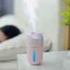 Purificateurs Humidificateur d'air USB domestique, Mini diffuseur ultrasonique d'aromathérapie avec lumière LED pour brumisateur de voiture