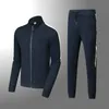 Survetement BS Homme 2024 Conjunto Jogging Pantalon 2 peças Sweat-Shirt Zíper Sportwear Manches Longues