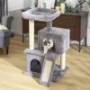 Scratchers Pet Cat Tree Condo House Scratching Post Climbing Tree Toys for Cat Kitten Ochrona Meble Szybka dostawa domowa