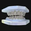 Silver Bling Grillz Mold Kit De Dent Moissanite Diamond Iced out Gold Plated Grills Teeth Grillz Custom Moissanite Grill