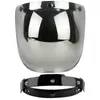 Motorhelmen Retro Helm Vluchtlens Met Frame Stand Onderdelen Vizieren Anti-UV Bubble Spiegel Drie Knopen Half