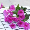 Dekorativa blommor 1st 7 grenar Fake Morning Glory Silktyg Simulering Vibrant Vine Petunia Wedding Home Decoration Artificial