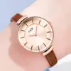 Moda donna casual leggero lusso semplice quadrante grande aspetto elevato cintura orizzontale a doppio strato orologio al quarzo impermeabile montre de luxe regali A11