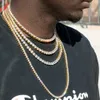 Bijoux Hip Hop de bonne qualité en or Sterling avec Moissanite, chaîne de Tennis glacée de 3Mm de large, prix de gros