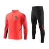 Chándales para hombres Hombres 2022 Real Sociedad Hombres Kit para niños Adt Traje de entrenamiento de fútbol para niños Media cremallera Ropa deportiva Conjunto Camisetas de fútbol DHC9L