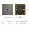 Smart Home Control Avoir Light Switch Retro Toggle Grey rostfritt stål Panel USB Vägguttag EU French Plug 1 2 3 4 Gang Way Dimmer 20A