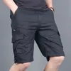 Short Cargo multi-poches pour hommes, pantalon ample d'été, grande taille, mode sport décontracté, coton camouflage, court, grande taille S-6XL 240124