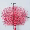 Dekorativa blommor 2st Artificial Plastic Coral Branch For Wedding Pography Window Display Home Christmull Decoration